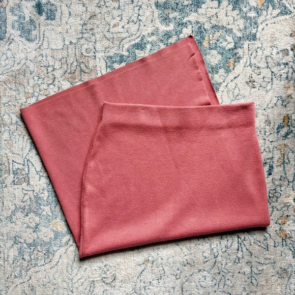 House of Harlow 1960 Dresses & Skirts - House of Harlow Knit Sketchy Midi Skirt Pink High Slit Spring Women’s Medium